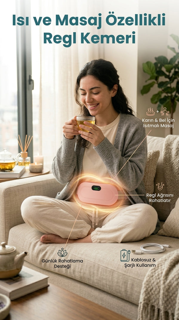 Isı ve Masaj Özellikli Regl Kemeri