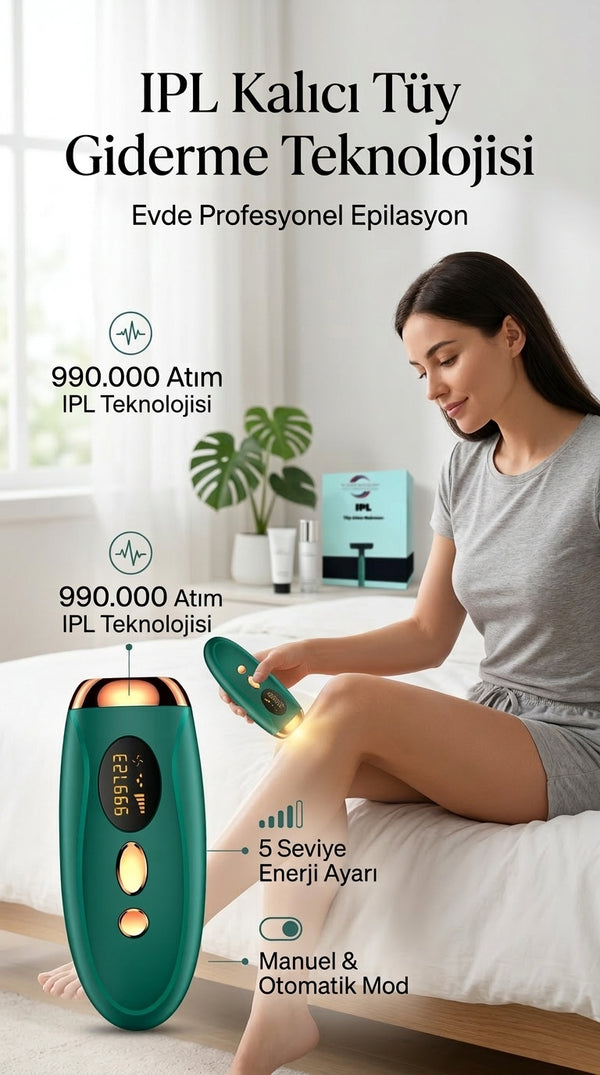 IPL Lazer Epilasyon Cihazı 990.000 Atım