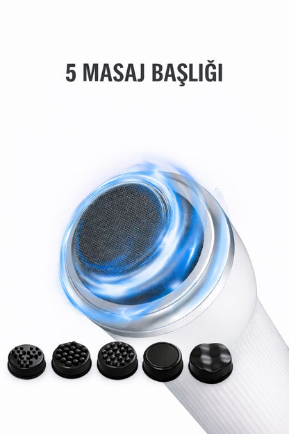 Karın Masaj Aleti | Kablosuz, Çok Başlıklı, Göbek ve Vücut İçin Masaj Cihazı