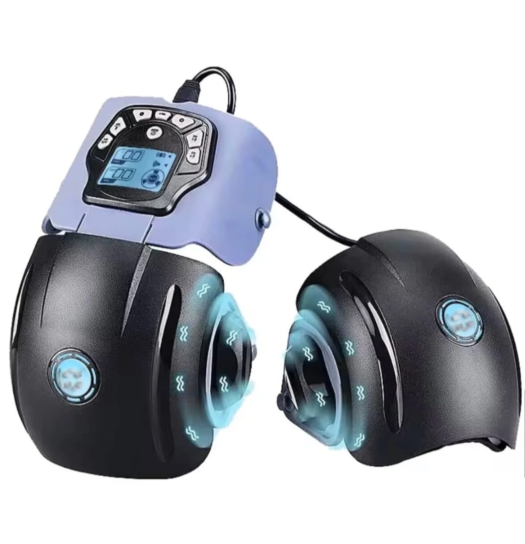 EMS'li (Elektriksel Kas Uyarımı) Isıtmalı Titreşimli Diz Masaj Cihazı - Akıllı Isı