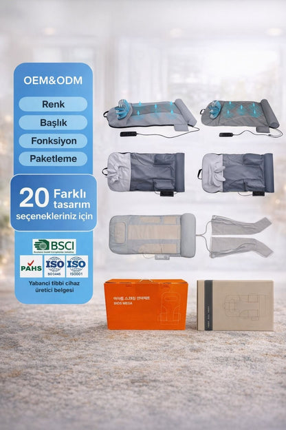 Havalı Bacak Kompresyon Masaj Aleti | Kan Dolaşımı Destekleyici Elektrikli Bacak Masaj Cihazı