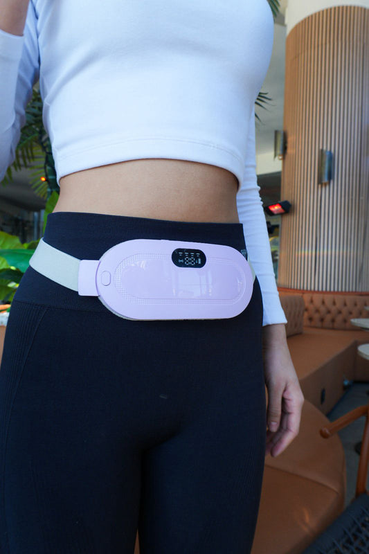 Isı ve Masaj Özellikli Regl Kemeri – Karın & Bel İçin Rahatlatıcı Şarjlı Masaj Aleti